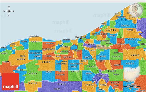 Cleveland Ohio Zip Code Map – Map VectorCampus Map