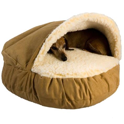 Large Dog Bed Luxury Nesting Cave Pet Removable Cover Warm Cool Heavy Duty Cozy | Cozy cave dog ...