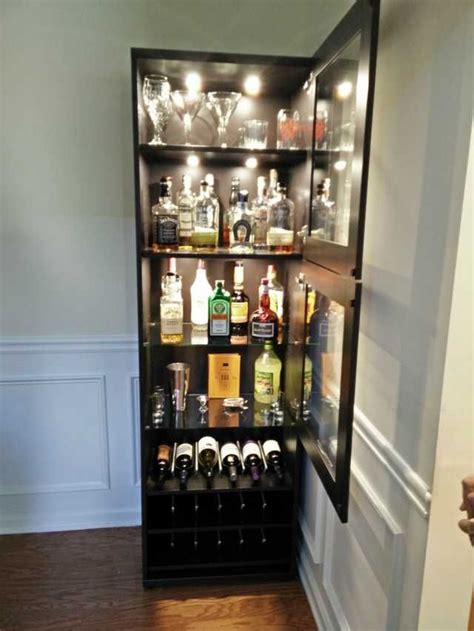 IKEA Liquor Cabinet Build | Home bar designs, Diy home bar, Home bar cabinet