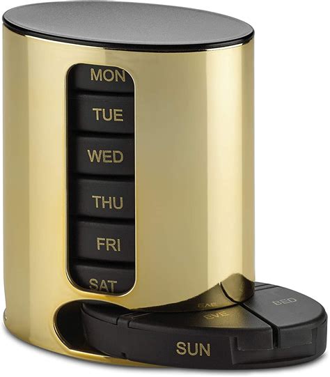 Daily Pill Organizer - (4 Times a Day) Stackable Medication Reminder ...