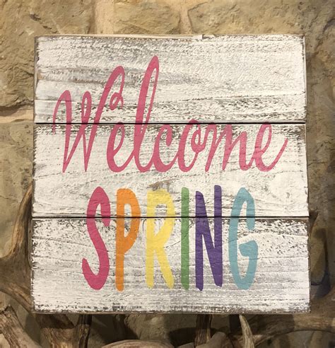 10+ Welcome Spring Wooden Sign