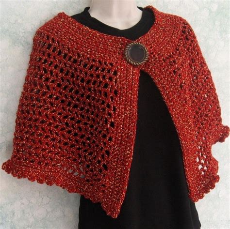 Womens Crochet Cape Pattern PDF Easy To Make May by kalliedesigns