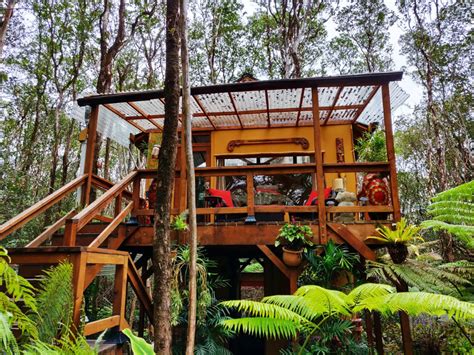 Peaceful Rainforest Treehouse Retreat - Treehouses for Rent in Volcano ...