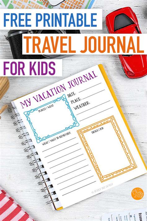 Free Printable Travel Journal for Kids | Sunny Day Family