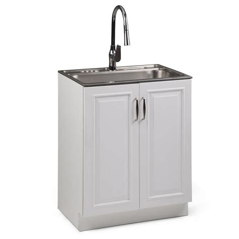 Simpli Home Darwin 28 in. W x 19 in. D in. x 35 in. H Laundry Cabinet ...