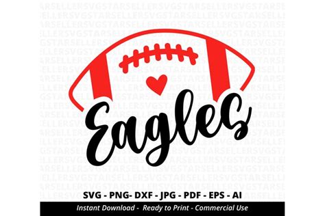 Eagles Football, Eagles Cheer, Eagles Mascot SVG PNG