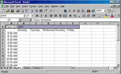 How To Make A Schedule On Excel ~ Excel Templates