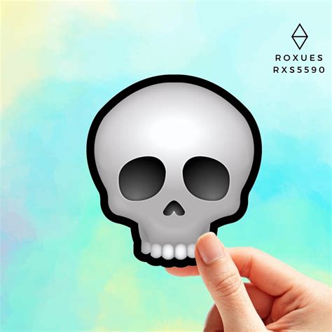 Skull Emoji Sticker Emoji Faces Cool Stickers Whatsapp - Etsy