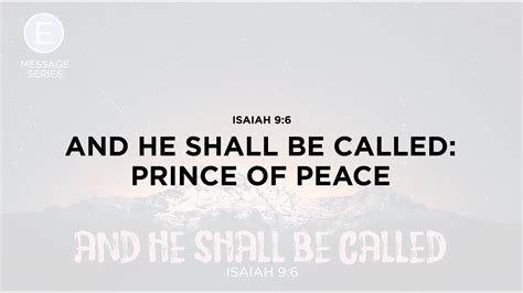 And He Shall Be Called: Prince of Peace - YouTube