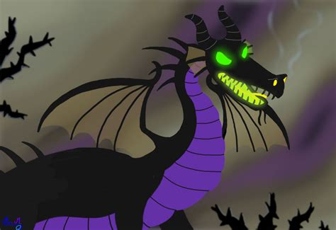 [Drawing] Disney : Maleficent (dragon form) by MouneM on DeviantArt