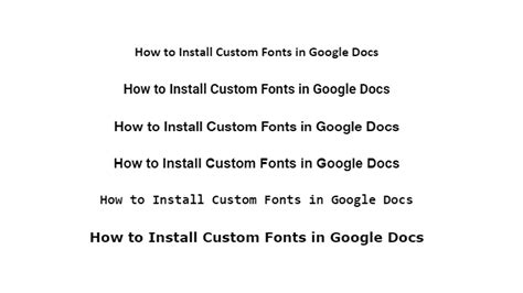 How to Install Custom Fonts in Google Docs - Techozu