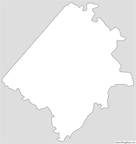 Map of Caroline County, Virginia