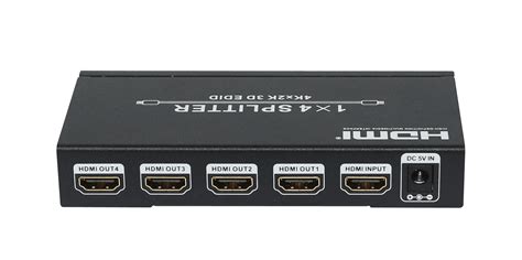 HDCVT 1-4 HDMI 4k Splitter with EDID - Syntech