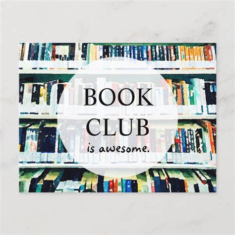 Book Club Invitation Postcard | Zazzle.com