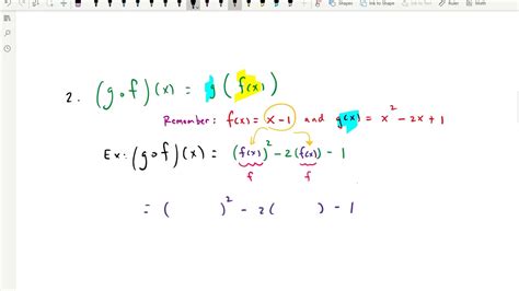 Algebra: Function Composition (FoG and GoF) with Domain - YouTube