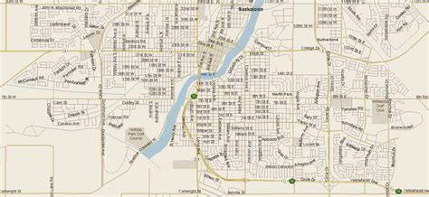 City Map Of Saskatoon Sk