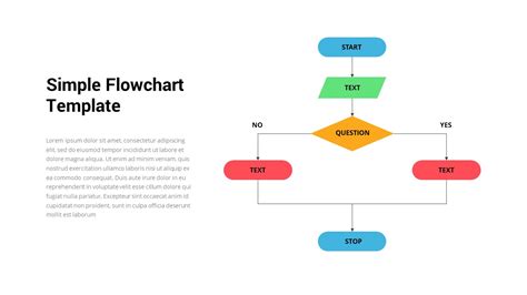 Simple Flowchart PowerPoint Template