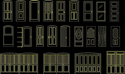 Door Section Cad Block