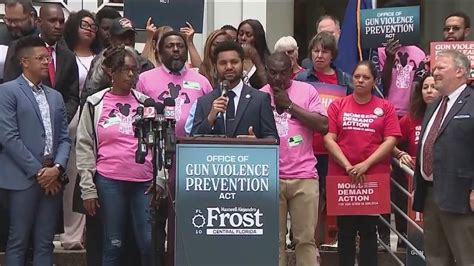 Rep. Maxwell Frost joined by survivors of gun violence to push for policy changes | FOX 35 Orlando