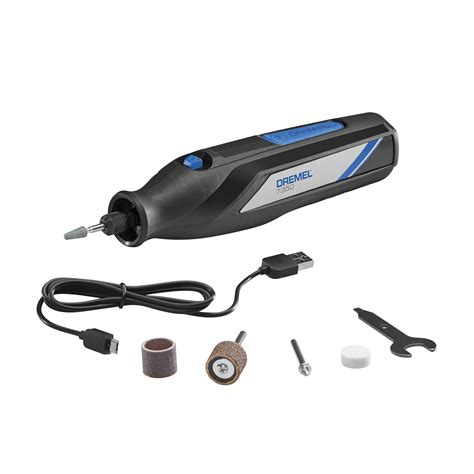 Dremel 7350-5 Cordless Rotary Tool Kit, Includes 4V Li-ion Battery and 7 Rotary Tool Accessories ...