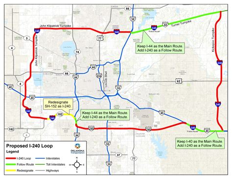 Oklahoma Turnpike Authority Map