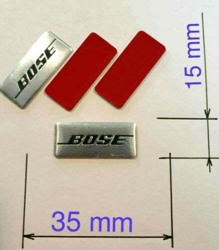 2 x BOSE 3D METAL BADGE LOGO EMBLEM GRAPHIC DECAL CAR AUDIO STEREO ...