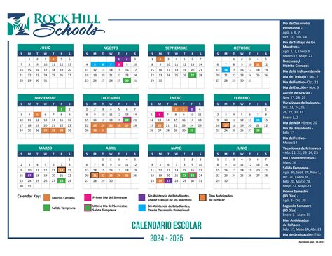 Rock Hill Schools Calendar - Zoe Lindie