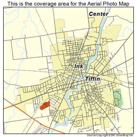 Aerial Photography Map of Tiffin, OH Ohio