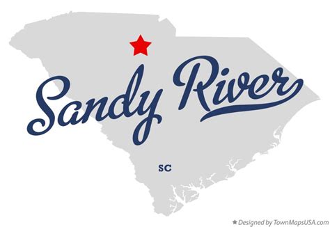 Map of Sandy River, SC, South Carolina