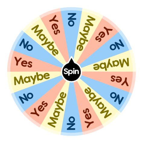 Yes, no, maybe.... | Spin The Wheel App