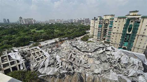 twin towers | Noida Twin Towers demolition: Re Sustainability to recycle 30K tonne of waste ...