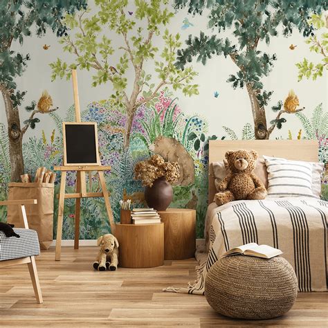 Forest Friends by Albany - Multi - Mural : Wallpaper Direct