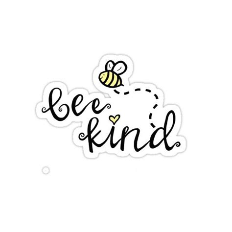 "bee kind" Sticker for Sale by disconnectd in 2023 | Bee sticker, Bee, Happy stickers