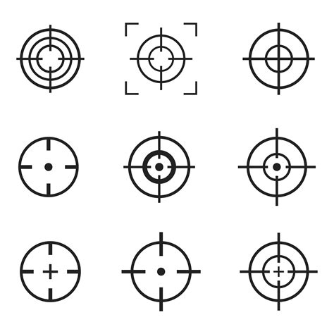 Crosshair icon vector design illustration isolated on white background ...