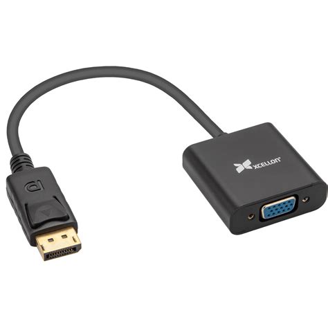 Xcellon DisplayPort to VGA Adapter DP-VGA-12 B&H Photo Video