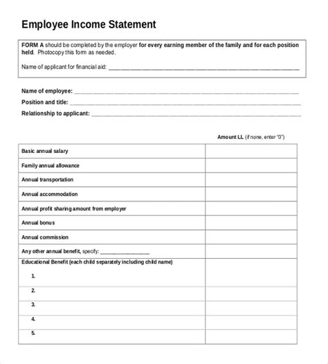 Income Statement Template - 25+ Free Word, Excel, PDF Documents Download | Free & Premium Templates