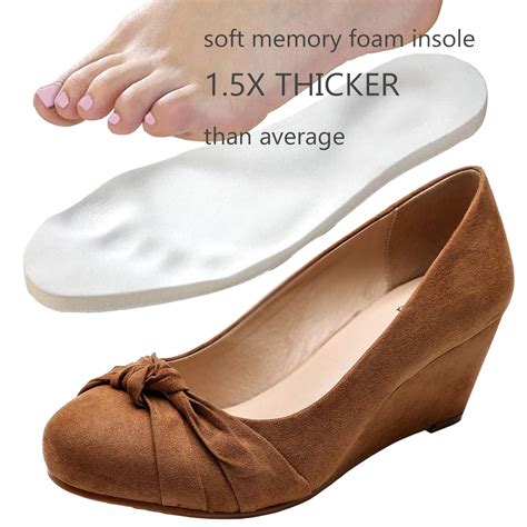 Luoika Women's Wide Width Ballet Flats Casual Shoes.