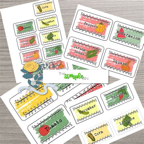 Printable Vegetable Garden Labels, Labels for Garden Plants#garden #labels #plants #printable # ...