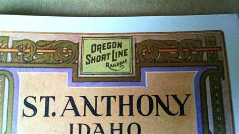 OREGON SHORT LINE RAILROAD TIMETABLE & 2 IDAHO TRAVEL BROCHURES 1900'S ...