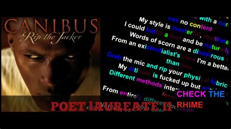 Canibus on Poet Laureate- Rhymes Highlighted 100 Sub special) - YouTube