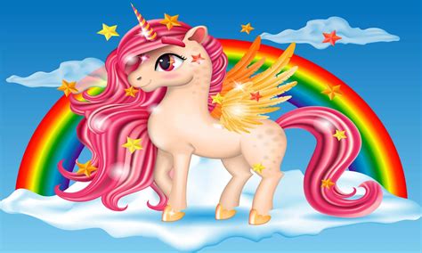 Cartoon Unicorn Wallpaper