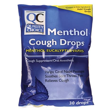 Quality Choice Cough Drops Menthol 30 Ct - Swanson Health Products