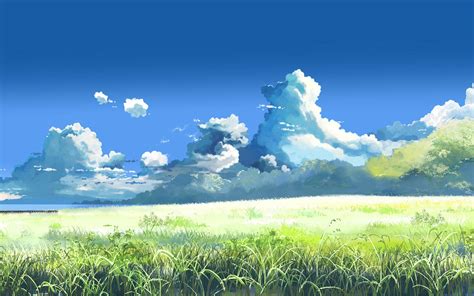 Anime Grass Background