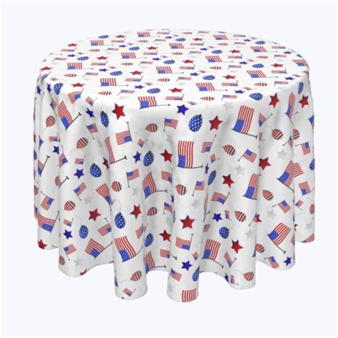 Round Tablecloth, 100% Polyester, 102" Round, 4th of July Balloon Parade, 1 Product - Fry’s Food ...