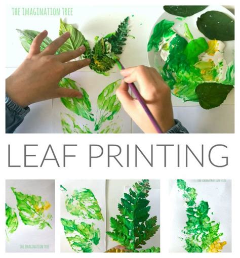 Leaf Printing Art - The Imagination Tree | Leaf print art, Imagination tree, Environmental crafts