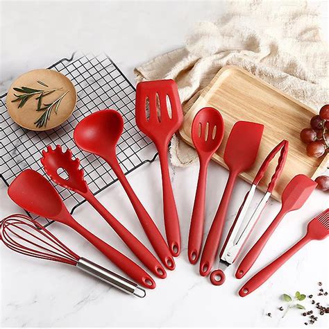 Stainless Steel Silicone Kitchen Utensil Nonstick Utensils Cooking Tool ...