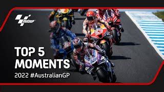 Top 5 MotoGP™ Moments | 2022 #AustralianGP - UltraVid.io