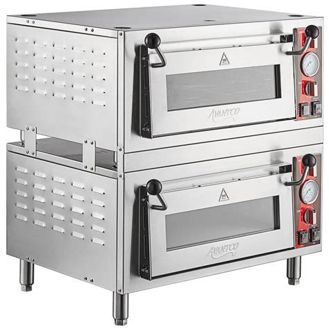 Avantco DPO-2S Double Deck Countertop Pizza/Bakery Oven with Two ...