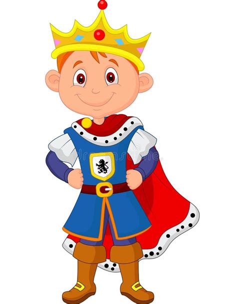 Kid Cartoon With King Costume Stock Vector - Image: 33242399