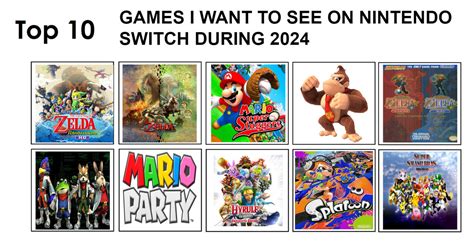 Top 10 Games I want for Switch 2024 by WilliamHeroofHyrule on DeviantArt